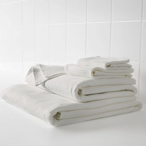 SALVIKEN, banyo havlusu, beyaz, 100x150 cm