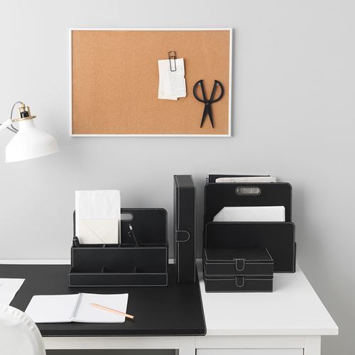 RISSLA, desk pad, black, 86x58 cm