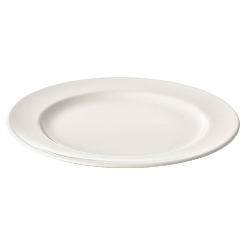 VARDAGEN, plate, off white, 26 cm