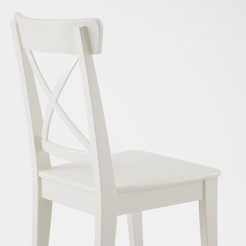 EKEDALEN/INGOLF, mutfak masası takımı, beyaz, 4 sandalyeli