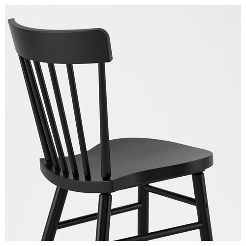 SKOGSTA/NORRARYD, yemek masası takımı, akasya-siyah, 6 sandalyeli
