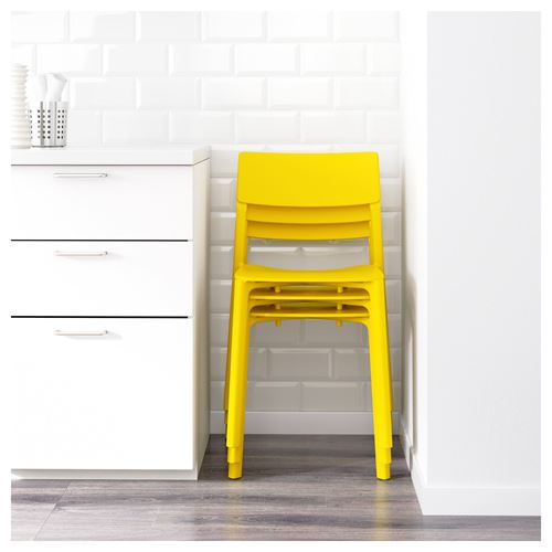 JANINGE, sandalye, sarı