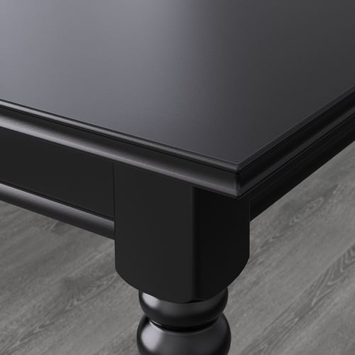 INGATORP/SAKARIAS, yemek masası takımı, siyah-kvillsfors koyu mavi, 4 sandalyeli