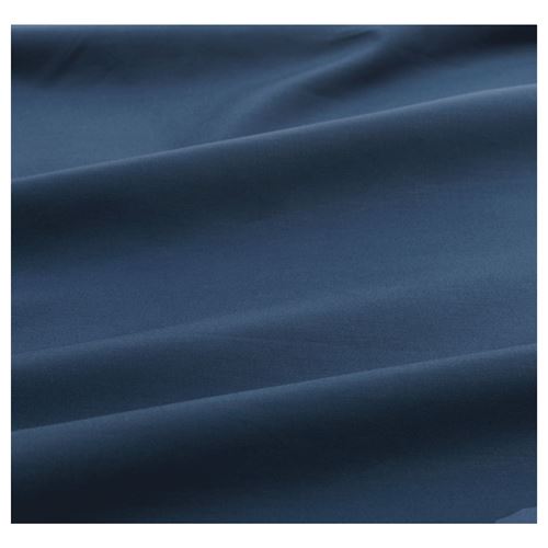 ULLVIDE, tek kişilik lastikli çarşaf, koyu mavi, 90x200 cm