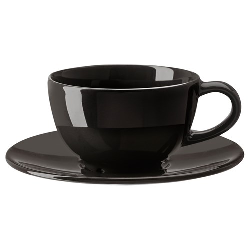 VARDAGEN, coffee cup, dark grey, 14 cl