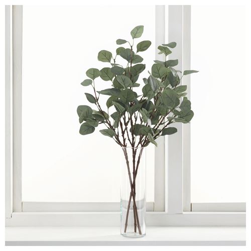 SMYCKA, artificial flower, eucalyptus/green, 65 cm