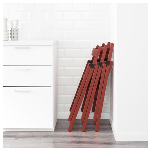 TERJE katlanabilir sandalye kırmızı IKEA Yemek Odaları