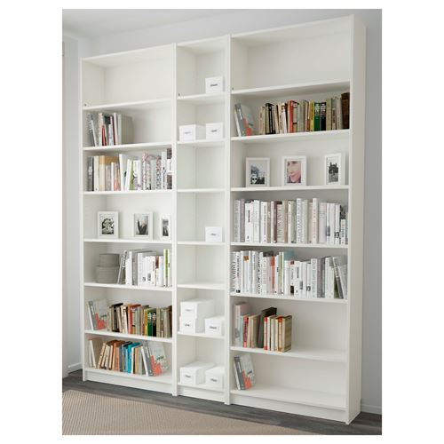BILLY, bookcase, white, 200x237x28 cm