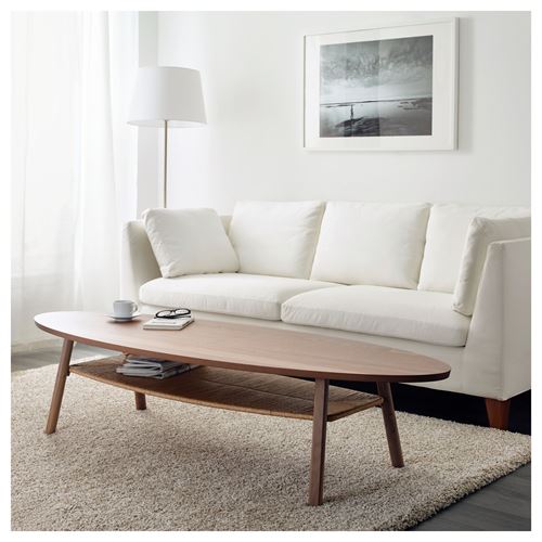 STOCKHOLM, coffee table, walnut veneer, 180x59 cm