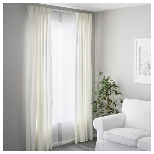 VIDGA, panel curtain holder, white, 60 cm