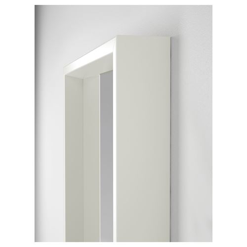NISSEDAL, ayna kombinasyonu, beyaz, 130x150 cm
