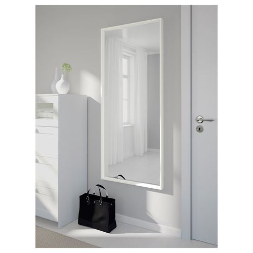 NISSEDAL, mirror, white, 65x150 cm