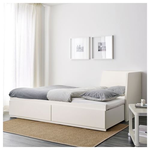 FLEKKE/MALFORS divan, beyazsert, 80x200 cm