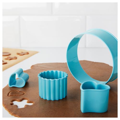 DRÖMMAR kurabiye kalıbı seti mavi IKEA Yemek Pişirme