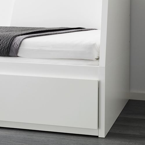 FLEKKE/MALFORS divan, beyazsert, 80x200 cm