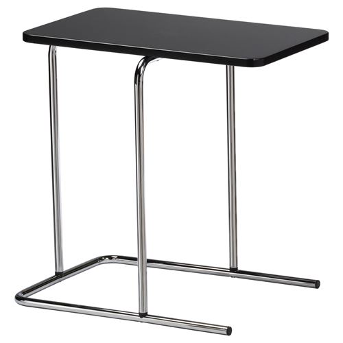 RIAN, side table, black, 50x30 cm
