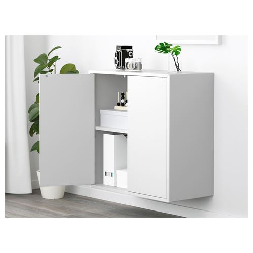 EKET, wall cabinet, white, 70x35x70 cm