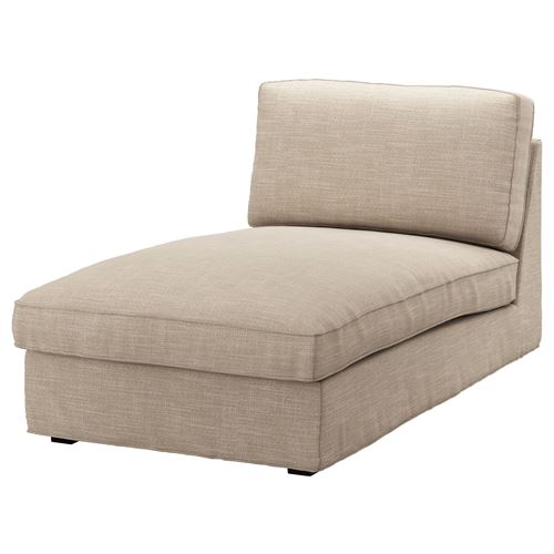 KIVIK, cover for add-on chaise longue, hillared beige