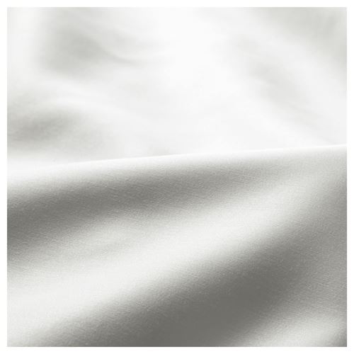 NATTJASMIN, çift kişilik lastikli çarşaf, beyaz, 160x200 cm