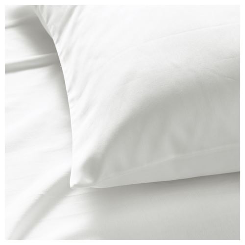 NATTJASMIN, yastık kılıfı, beyaz, 50x60 cm