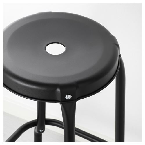 NORDEN/RASKOG, mutfak masası takımı, huş-siyah, 2 tabureli