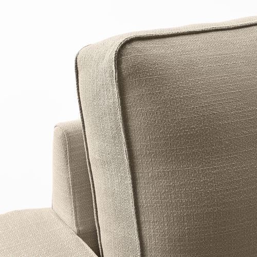 KIVIK, 4-seat corner sofa and chaise longue, hillared beige