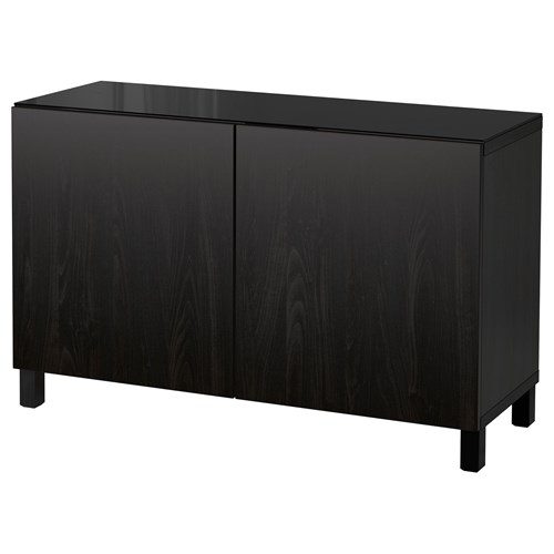 BESTA blackbrown 120x40x74 cm storage combination | IKEA