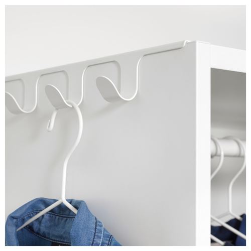 LATTHET, pull-out multi-use hanger, white, 40 cm