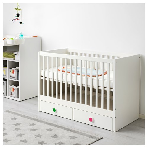 STUVA/FÖLJA bebek karyolası beyaz 60x120 cm IKEA IKEA Çocuk