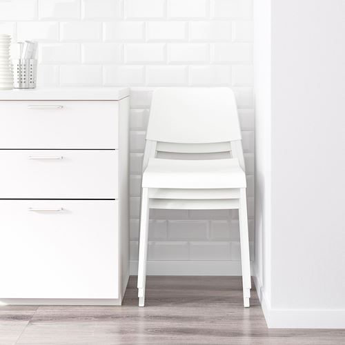 VANGSTA/TEODORES, mutfak masası takımı, beyaz, 6 sandalyeli