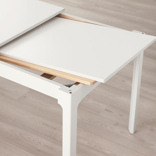 EKEDALEN/BERNHARD, mutfak masası takımı, beyaz-mjuk altın-kahverengi, 2 sandalyeli