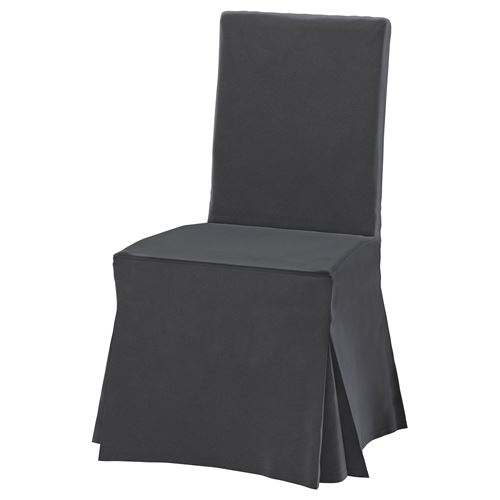 HENRIKSDAL sandalye kılıfı djuparp koyu gri IKEA Yemek