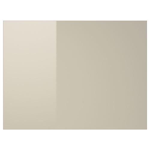 HOKKSUND, sürgü kapak paneli, parlak cila-açık bej, 75x236 cm