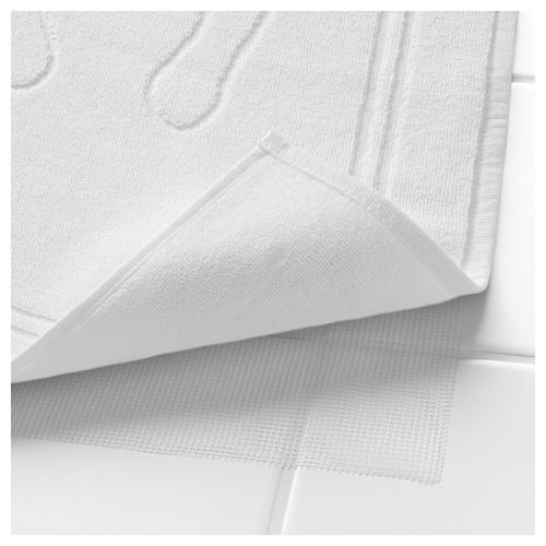 SKULINGEN, bath mat, white, 50x70 cm