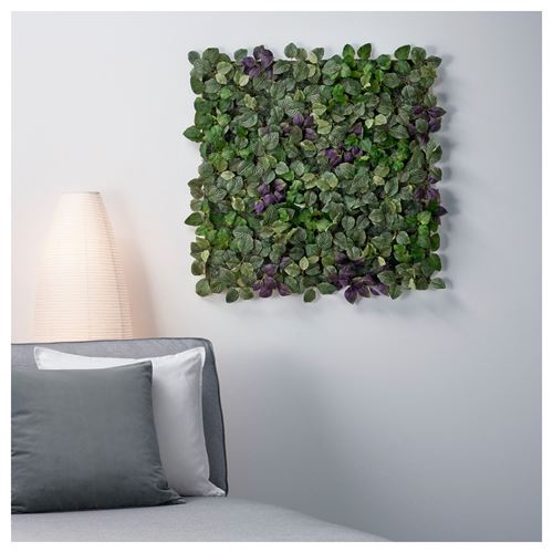 FEJKA, yapay bitki, yeşil-lila, 26x26 cm