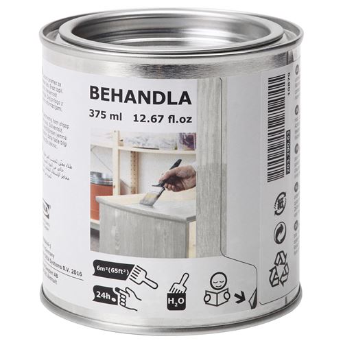 BEHANDLA, sırlı boya, açık gri, 375 ml