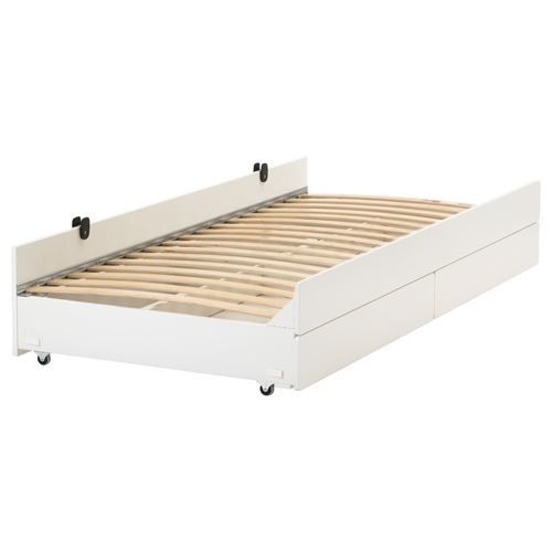 SLAKT/LURÖY ek yatak beyaz 90x200 cm IKEA IKEA Çocuk
