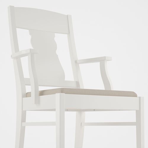 INGATORP, dining set, white, 4 chairs