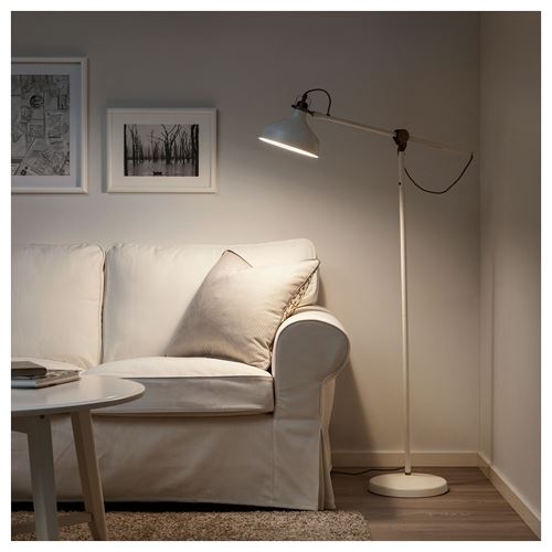 RANARP, floor/reading lamp, white, 160 cm