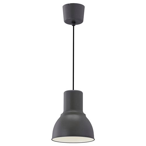 HEKTAR sarkıt lamba koyu gri 22 cm IKEA Aydınlatma