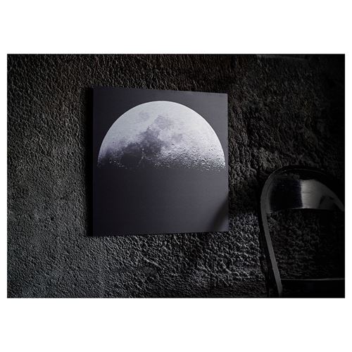 KOPPARFALL, resim, siyah-beyaz, 49x49 cm