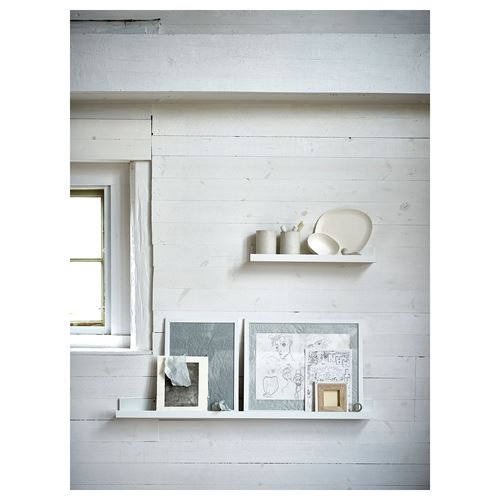MOSSLANDA, picture ledge, white, 55 cm