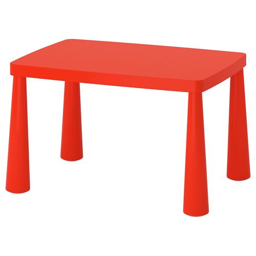 MAMMUT, çocuk masası, kırmızı, 77x55 cm