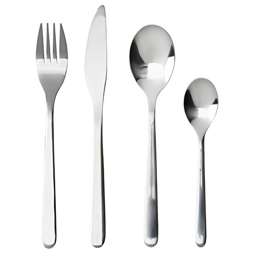 FÖRNUFT, cutlery set, stainless steel