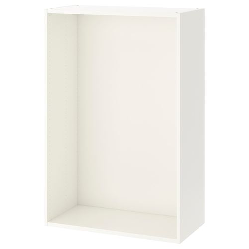 PLATSA, wardrobe frame, white, 80x40x120 cm