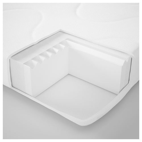 KRUMMELUR, mattress for cot, white, 60x120 cm