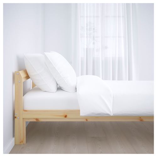 NEIDEN/LURÖY, single bed, birch, 90x200 cm