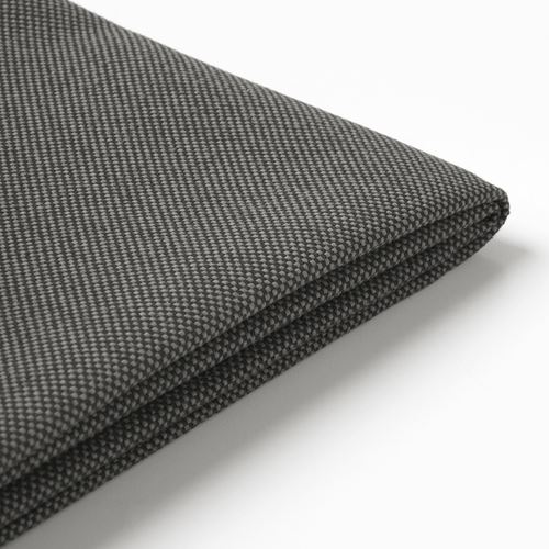 FRÖSÖN, cover for chair cushion, dark grey, 116x45 cm
