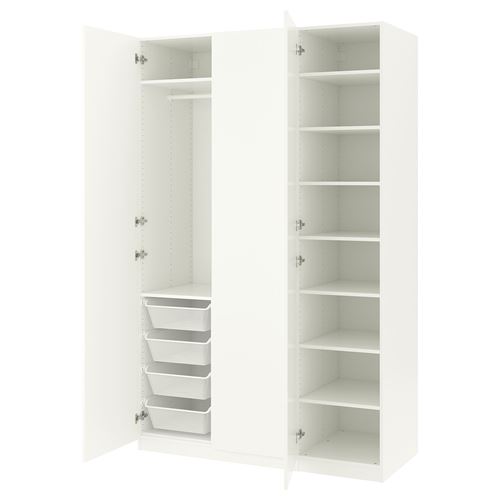 PAX/FORSAND wardrobe white 150x60x236 cm | IKEA Bedroom