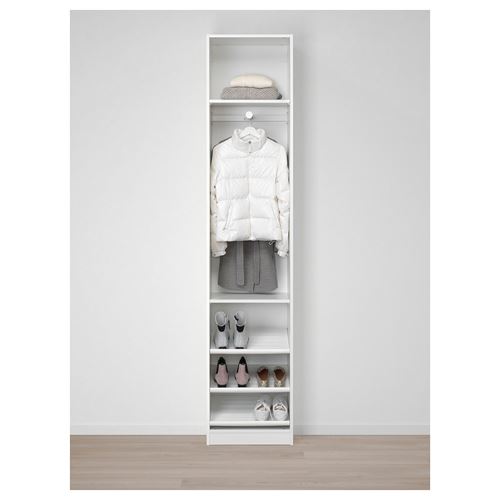 PAX/FORSAND, wardrobe, white, 50x38x236 cm